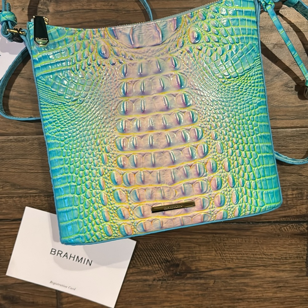 Brahmin Katie Crossbody in Cotton Candy Ombré Melbourne - Picture 15 of 16